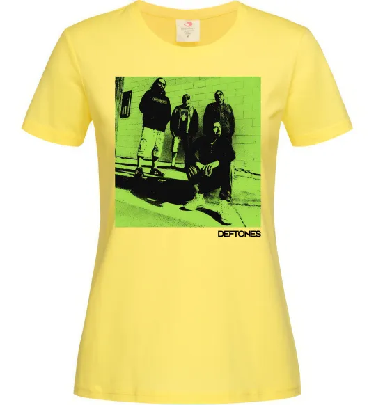 Женская футболка Deftones Лимонный фото