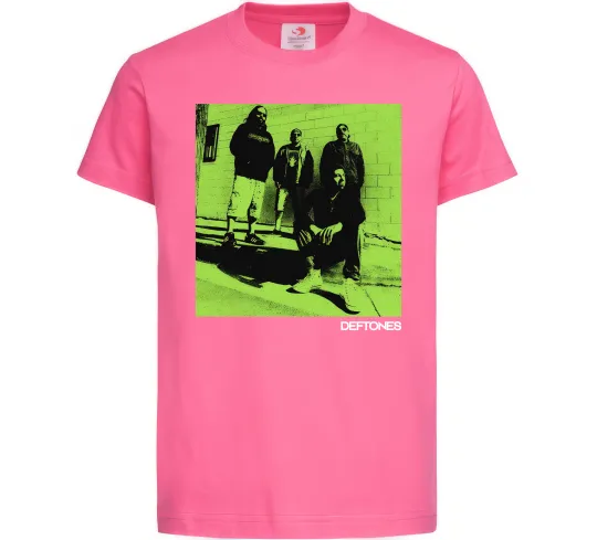 Детская футболка Deftones Ярко-розовый фото