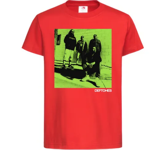 Детская футболка Deftones Красный фото