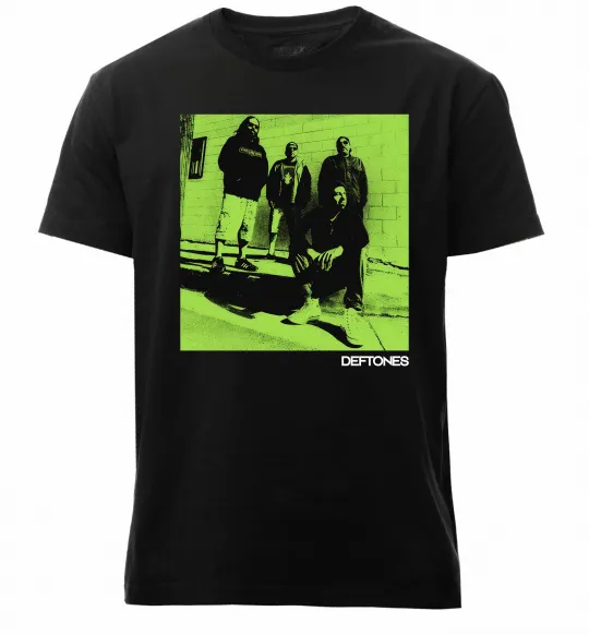 Чоловіча преміум футболка Deftones Чорний фото