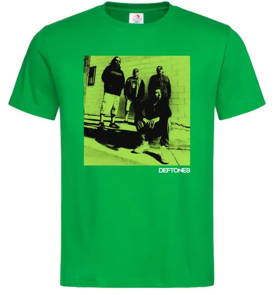 Мужская футболка Deftones Зеленый фото