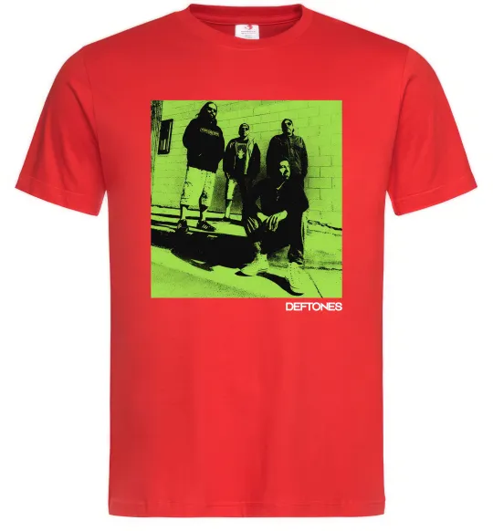 Мужская футболка Deftones Красный фото