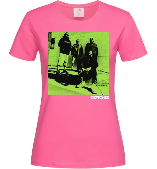 Женская футболка Deftones Ярко-розовый фото