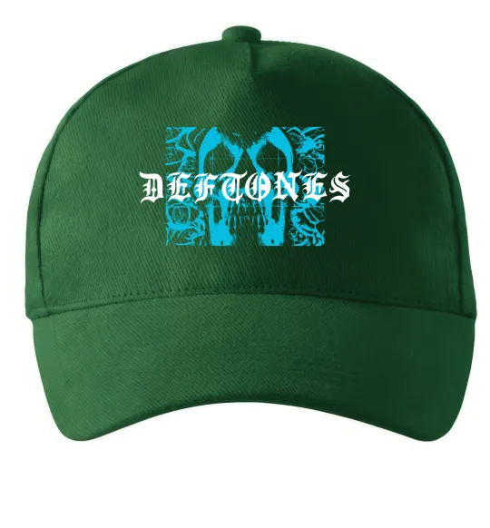 Кепка Deftones blue skull Темно-зеленый фото