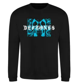Свитшот Deftones blue skull Черный фото