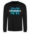 Світшот Deftones blue skull Чорний фото