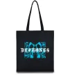 Эко-сумка Deftones blue skull Черный фото
