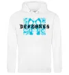 Чоловіча толстовка (худі) Deftones blue skull Білий фото