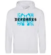 Чоловіча толстовка (худі) Deftones blue skull Сірий меланж фото