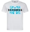 Мужская футболка Deftones blue skull Белый фото