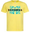Мужская футболка Deftones blue skull Лимонный фото
