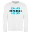 Світшот Deftones blue skull Білий фото