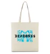 Эко-сумка Deftones blue skull Бежевый фото