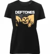 Женская премиум футболка Deftones diamond eyes Черный фото