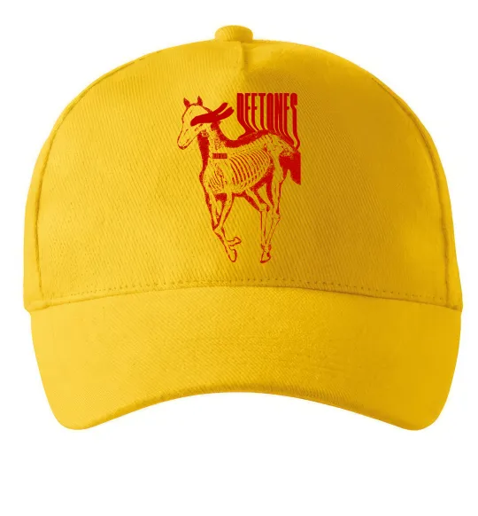 Кепка Deftones horse Солнечно желтый фото