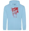 Чоловіча толстовка (худі) Deftones horse Блакитний фото