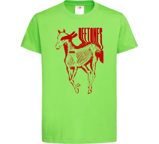 Детская футболка Deftones horse Лаймовый фото