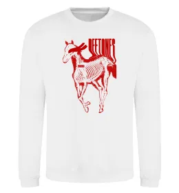 Свитшот Deftones horse Белый фото