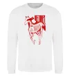 Світшот Deftones horse Білий фото