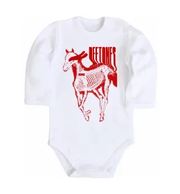Дитячий бодік Deftones horse Білий фото