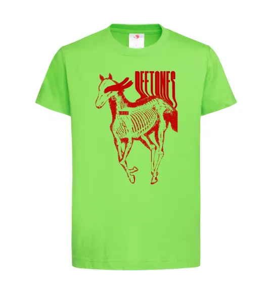 Детская футболка Deftones horse Лаймовый фото