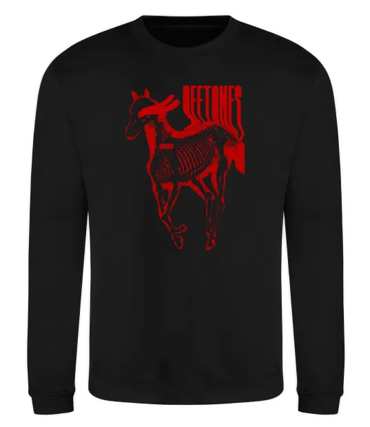 Світшот Deftones horse Чорний фото