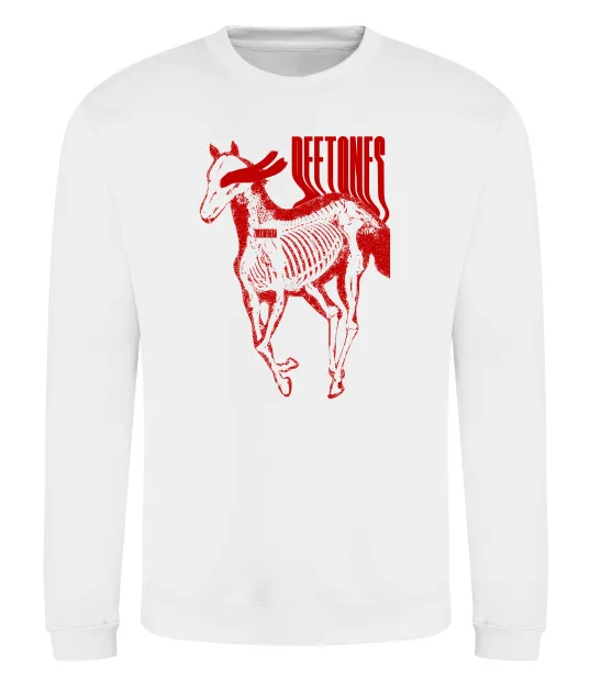 Світшот Deftones horse Білий фото