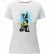 Жіноча преміум футболка Deftones Cat Білий фото