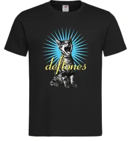Мужская футболка Deftones Cat Черный Мужская футболка Deftones Cat Черный фото