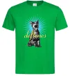 Мужская футболка Deftones Cat Зеленый фото