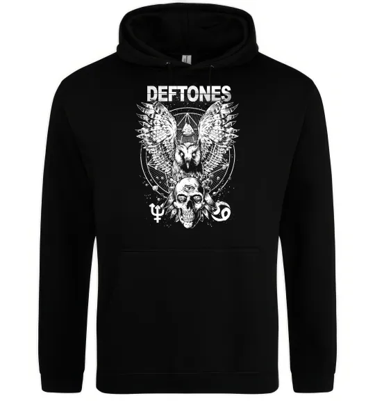 Женская толстовка (худи) Deftones owl Черный фото
