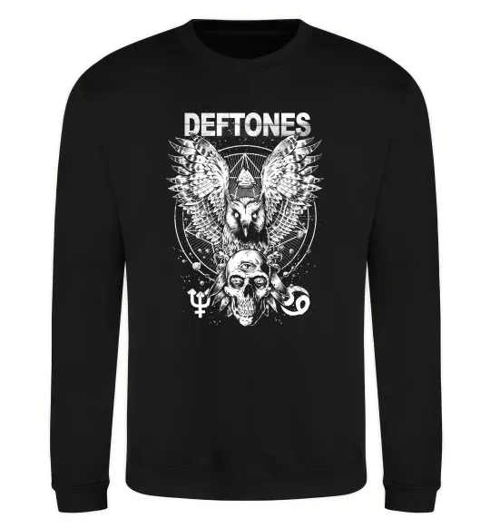 Свитшот Deftones owl Черный фото