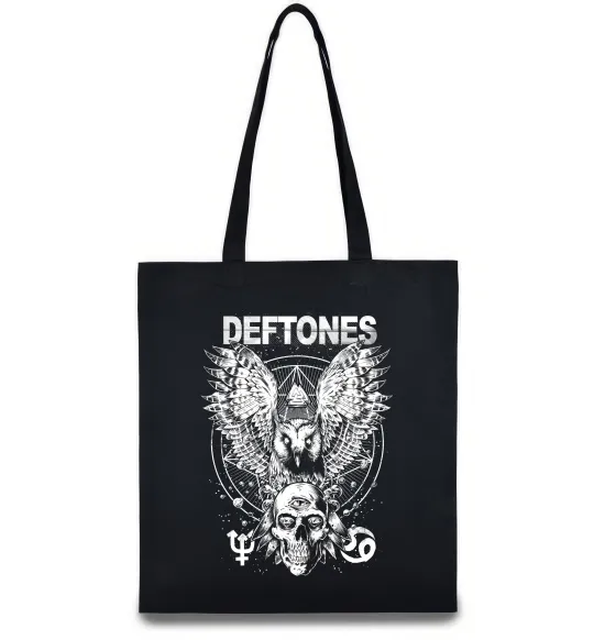 Эко-сумка Deftones owl Черный фото