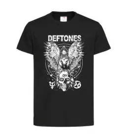 Дитяча футболка Deftones owl Чорний фото