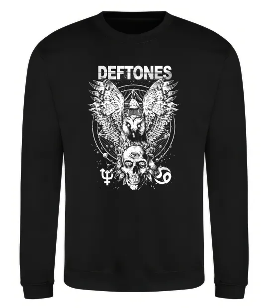 Світшот Deftones owl Чорний фото