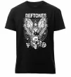 Мужская премиум футболка Deftones owl Черный фото