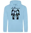 Чоловіча толстовка (худі) Deftones skull Блакитний фото