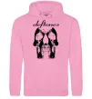 Женская толстовка (худи) Deftones skull Розовый фото