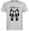 Мужская футболка Deftones skull Серый фото