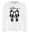 Світшот Deftones skull Білий фото