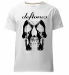 Чоловіча преміум футболка Deftones skull Білий фото