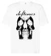 Футболка Оверсайз Deftones skull Белый фото
