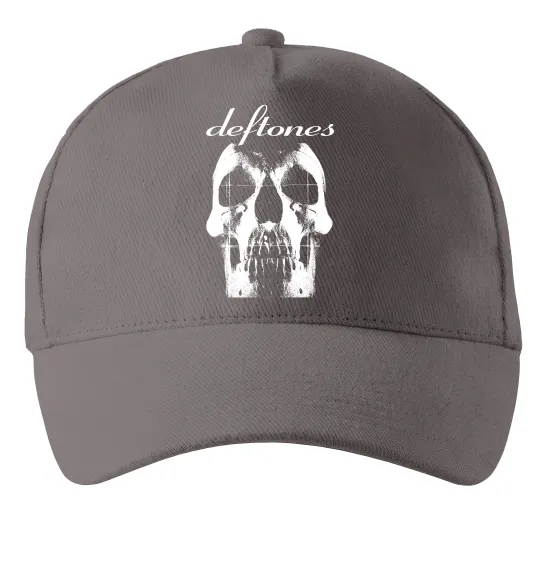 Кепка Deftones skull Серый фото