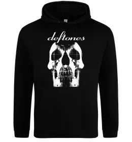 Женская толстовка (худи) Deftones skull Черный фото