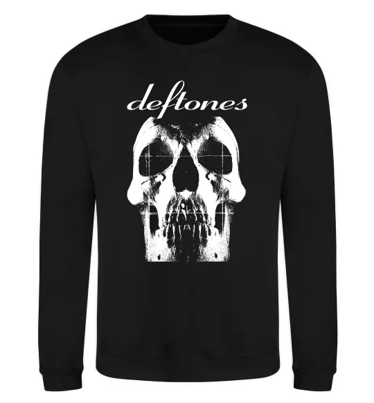Свитшот Deftones skull Черный фото