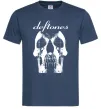 Мужская футболка Deftones skull Темно-синий фото