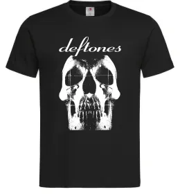 Мужская футболка Deftones skull Черный Мужская футболка Deftones skull Черный фото