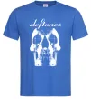 Мужская футболка Deftones skull Ярко-синий фото