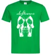 Мужская футболка Deftones skull Зеленый фото