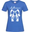 Женская футболка Deftones skull Ярко-синий фото